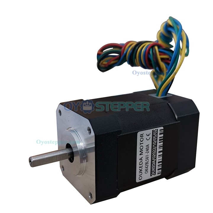 Oukeda Brushless DC Motor 24V 6.25Ncm-18.5Ncm 1500RPM/4000RPM 3 Phase Φ42mm Keyway